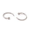 C-Shaped 304 Stainless Steel Ear Cuff Findings STAS-G266-17B-P-3