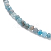 Natural Apatite Round Beaded Bracelets BJEW-JB09390-01-2