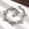 304 Stainless Steel Oval Link Chain Bracelets BJEW-A033-01P-1