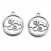 Tibetan Style Alloy Pendant Enamel Settings PALLOY-S120-285-NR-2