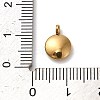 304 Stainless Steel Black Enamel Charms STAS-R009-01G-O-3