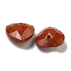Natural Red Jasper Faceted Heart Charms G-G123-01B-2