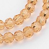 Transparent Glass Bead Strands GLAA-G013-8mm-92-3