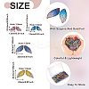 64Pcs 32 Styles Epoxy Resin Pendants FIND-CD0001-43-4