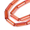 Electroplate Transparent Glass Beads Strands EGLA-Q132-02A-C02-3
