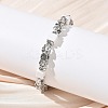 Natural Howlite Link Chain Bracelets for Women BJEW-Z148-06P-02-5