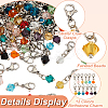 96Pcs 12 Colors Bicone Glass Pendant Decoration HJEW-GO00064-6