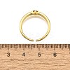 Brass Micro Pave Cubic Zirconia Cuff Rings for Women RJEW-H247-34G-02-5