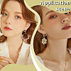 10 Pairs Brass Hoop Earrings for Women EJEW-SC0001-63A-5