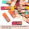 DIY Walnut Wooden Dangle Earring Making Kits DIY-OC0006-72-4