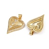 Brass Micro Pave Cubic Zirconia Pendants ZIRC-I367-07G-02-2