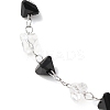 Glass Triangle Beads Link Bracelets BJEW-G774-04P-6