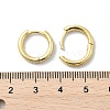 Brass Micro Pave Clear Cubic Zirconia Hoop Earrings LS-EJEW-D311-145G-5