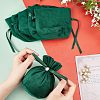 Velvet Jewelry Bags with Drawstring & Plastic Imitation Pearl TP-NB0001-20B-3