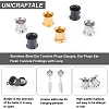 6Pcs 3 Colors 316 Stainless Steel Ear Tunnels Plugs Gauges STAS-UN0034-11D-5