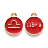 Alloy Enamel Pendants ENAM-S124-01A-07K-1