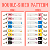 PU Leather & Cotton Name Marker Keychain AJEW-WH0514-043-3