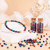Opaque Glass Round Seed Beads GLAA-TAC0025-07A-08-6
