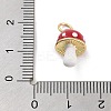 Real 18K Gold Plated Rack Plating Brass Enamel Charms X-KK-M293-24G-02-3