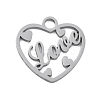 304 Stainless Steel Pendants STAS-I327-13P-1