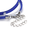 Faux Suede Cord Wrap Bracelets BJEW-JB04413-05-3
