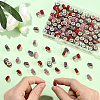 120Pcs 3 Colors Polymer Clay Rhinestone European Large Hole Beads with Silver Color Plated Brass Cores FPDL-LT0001-01B-3