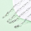 Brass Paperclip Chains Necklaces for Women NJEW-D302-69P-1