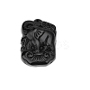 Natural Obsidian Carved Big Pendants PW-WG37954-06-1