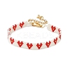 Glass Seed Beaded Bracelets for Women BJEW-MZ00214-03-2