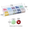10 Grids 10 Styles Opaque Solid Color Glass Beads Strands EGLA-YW0001-45-4