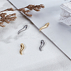 4Pcs 2 Colors 304 Stainless Steel Pendants STAS-LP0004-39-1