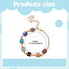 2Pcs Natural Mixed Gemstone Beads Link Bracelets for Women BJEW-UN00021-3