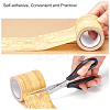 Non-woven Fabrics Imitation Wood Grain Adhesive Tape DIY-GF0005-15C-5