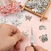40Pcs 8 Styles Tibetan Style Alloy Pendants TIBE-YW0001-65-5