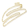 Rack Plating Brass Curb Chain Necklaces MAK-L042-02G-1