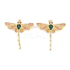 Autumn Theme Brass Micro Pave Cubic Zirconia Pendants ZIRC-L100-005G-1
