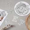 26Pcs Letter A~Z Glitter Powder with Paillette Sew on Cloth Patches PATC-MA0001-54B-4