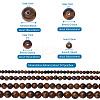 4 Strands 4 Style Natural Grade AB Tiger Eye Round Beads Strands G-TA0001-27-13