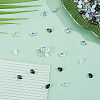 96Pcs 8 Colors Teardrop Glass Charms GLAA-HY0001-50B-4