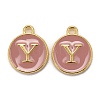 Golden Plated Alloy Enamel Charms LS-ENAM-S118-07Y-1