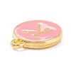Golden Plated Alloy Enamel Charms ENAM-Q437-14K-2