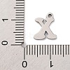 Non-Tarnish 201 Stainless Steel Charms STAS-U016-01P-X-3