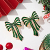 Bowknot Alloy Enamel Stud Earrings FS-WGE51B1-02-1
