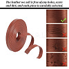5M Flat PU Imitation Leather Cord LC-WH0009-07B-5