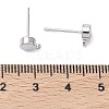 SHEGRACE Brass Stud Earring Findings XGR0105P-151P-3