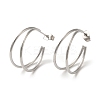 Non-Tarnish 304 Stainless Steel Moon Stud Earrings for Women EJEW-Z066-10P-1