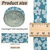 Flower Polyester Ribbons SRIB-WH20020-053A-01-2