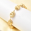 304 Stainless Steel Link Chain Bracelets BJEW-P368-01G-1