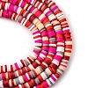 Handmade Polymer Clay Beads Strands CLAY-R089-4mm-T05C-5