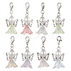 8Pcs 8 Colors Wedding Season Angel Glass Pearl & Acrylic Pendant Decorations HJEW-JM01924-02-1